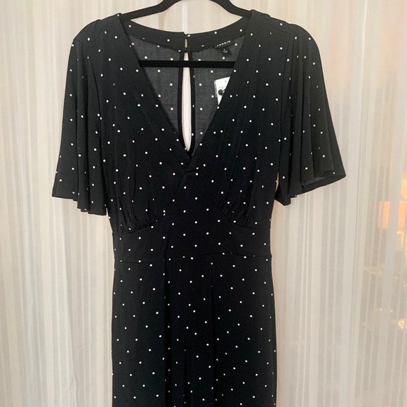torrid Pants - Black polka dot romper